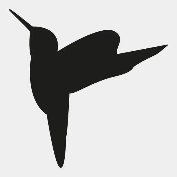 Kuş simgesi tasarımı vektör çizimi. Sinekkuşu