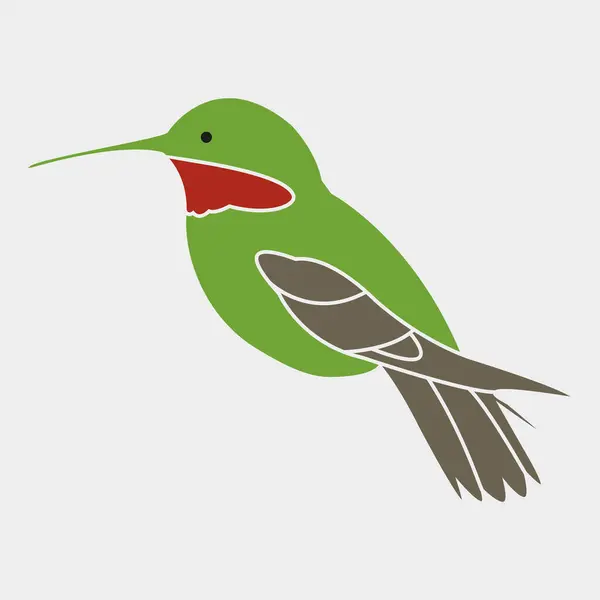 bir sinekkuşunun düz simge tasarımı