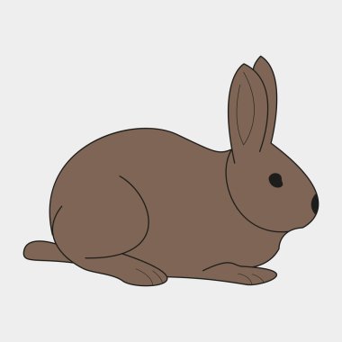 Tavşan çizgi film vektör çizimi grafik tasarımı