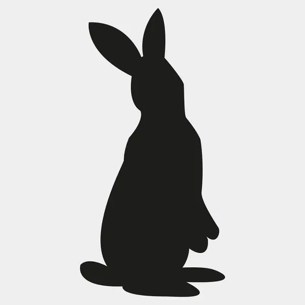 Tavşanın vektör silueti.