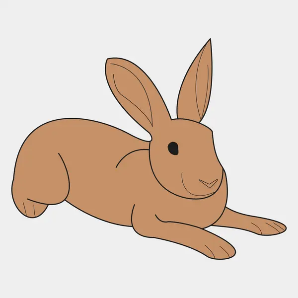 Tavşan simgesi vektörü, özet çizimi