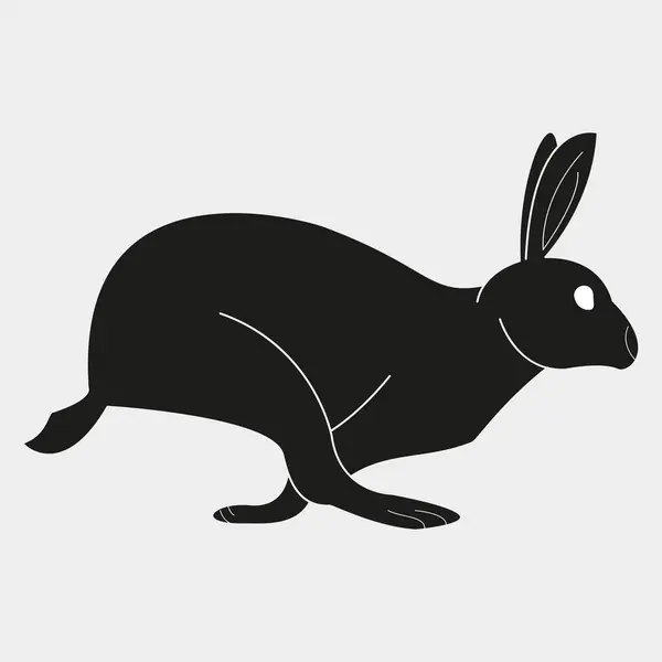 Tavşan simgesi vektör illüstrasyonu