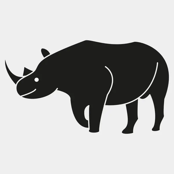 Gergedan vektör resimleme şablonu