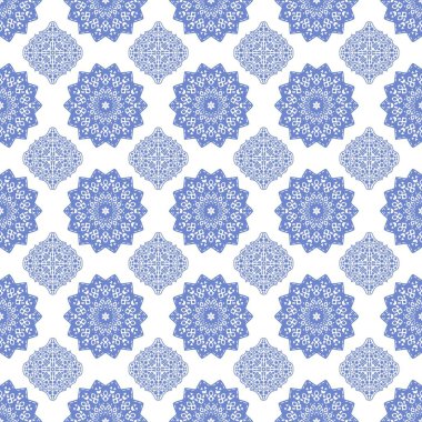 mavi ve beyaz seramik seramik mandala motifsiz duvar kağıdı ve fayans motifi