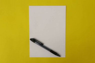 Kalemle boş kağıt