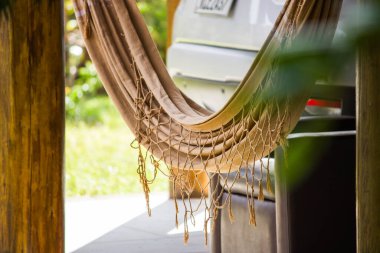 Rede de balano na casa de campo