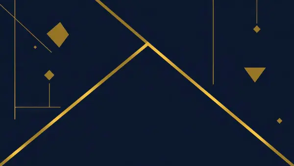 Özet Mavi Özellikli Altın Çizgilerle Tasarım