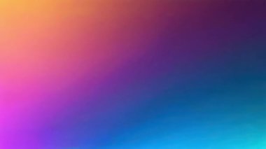 Canlı ve dinamik bir arka plan turuncudan pembeye, mora ve mavi tonlara sorunsuzca geçiş yapıyor.