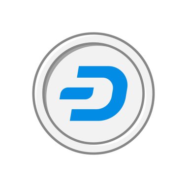 Düz dizaynlı beyaz tonlu basit Dash para illüstrasyonu