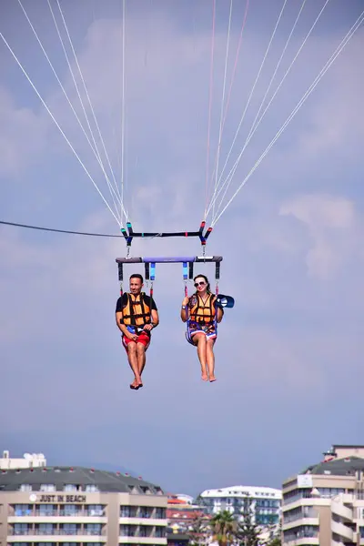 stock image Parasaling over the sea . High quality photo