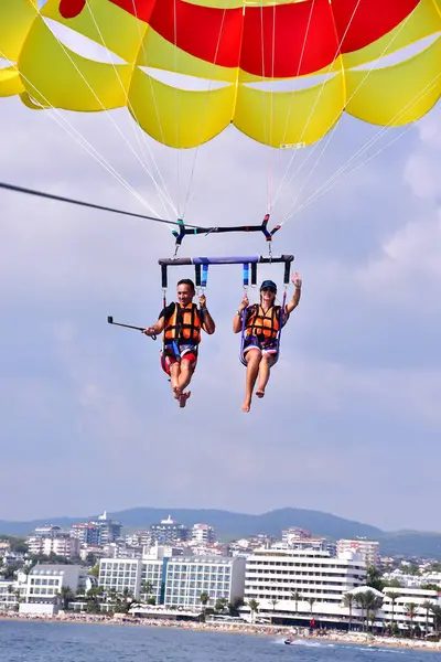 stock image Parasaling over the sea . High quality photo