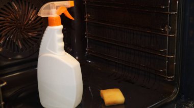 Çok kirli bir fırın. Yüksek kalite fotoğraf