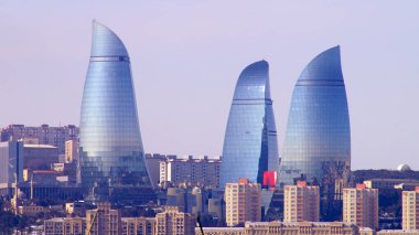 Modern şehir manzarası. Bakü. Yüksek kalite fotoğraf