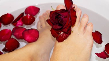 Ayak rahatlatıcı spa. Yüksek kalite fotoğraf