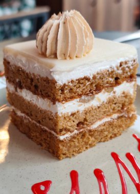 İçinde ananas olan kek. Yüksek kalite fotoğraf