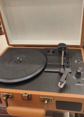 Gramofon vinil çalar. Yüksek kalite fotoğraf