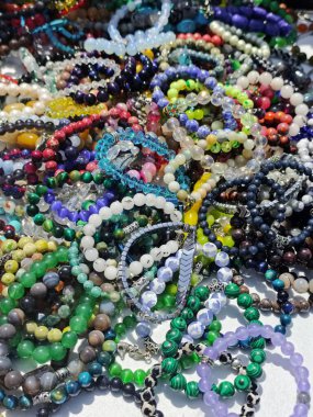 El yapımı mücevher pazarı. Yüksek kalite fotoğraf
