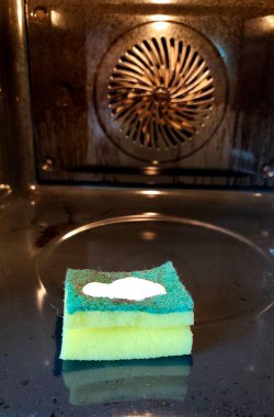 Çok kirli bir fırın. Yüksek kalite fotoğraf