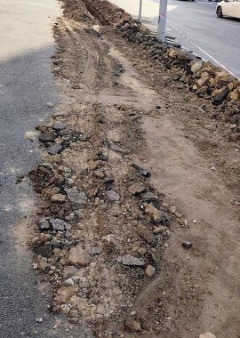 Yol inşaatı. Yüksek kalite fotoğraf