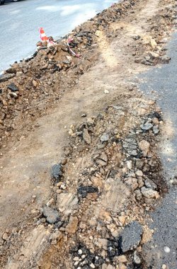 Yol inşaatı. Yüksek kalite fotoğraf