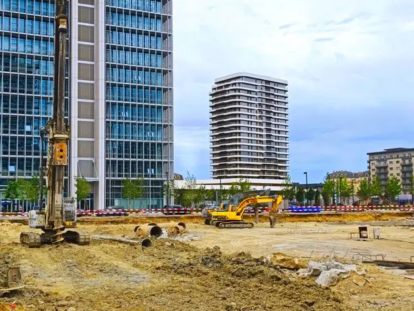 Constraction site, Bakü White City 6.06.2025. Yüksek kalite fotoğraf