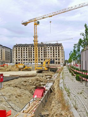 Constraction site, Bakü White City 6.06.2025. Yüksek kalite fotoğraf