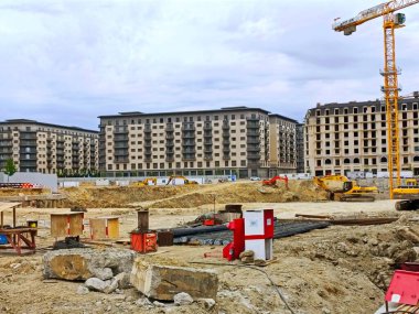 Constraction site, Bakü White City 6.06.2025. Yüksek kalite fotoğraf