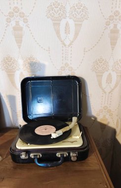 Retro taşınabilir kayıt çalar. Yüksek kalite fotoğraf