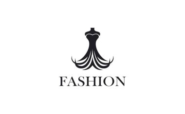 Giyim markaları, butikler, moda blogları, giyim siteleri, tasarım portföyleri, perakende mağazaları ve moda ile ilgili işletmeler için uygun moda logosu tasarımı şablonu