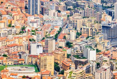 Monako ve şehir merkezi Monte-Carlo 'ya yakın çekim, Avrupa' nın özel gayrimenkul, uluslararası jet sosyete, Cote d 'Azur' un dikkat çekici ve turistik cazibesi merkezi Monte-Carlo, 2025