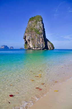 Ao phra nang plaj manzarası, Krabi, Tayland