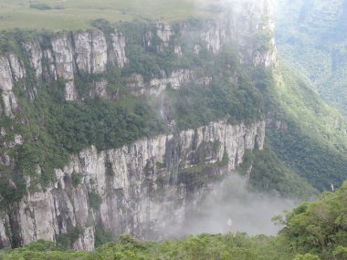 Cambara do Sul 'daki Fortaleza Kanyonu. Rio Grande do Sul ve Santa Catarina arasındaki sınır.