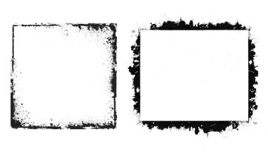 Siyah grunge çerçeve efekti tasarımı.