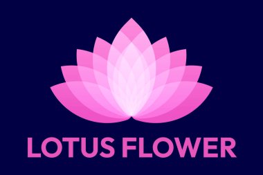 Lilüfer çiçeği koyu mavi arkaplanda 