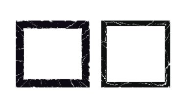 Siyah yırtık çerçeve dizaynı.