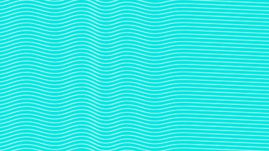 Turkuaz renklerde dalgalı çizgileri olan kusursuz desen