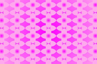 Gradyan pembe renk efektli geometrik desenler pankart tasarımı.