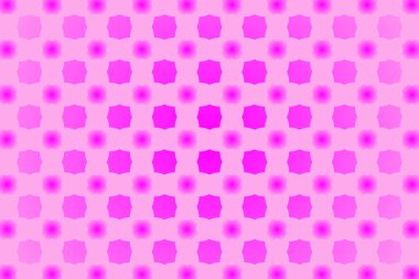 Soyut geometrik sekizgen ve bulanık şekil efekti desenli pankart tasarımı.