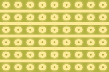 Geometrik desen konsepti sarı renk çizgileri ve yeşil noktalar çember tasarımı ile sekizgen parlama efekti.