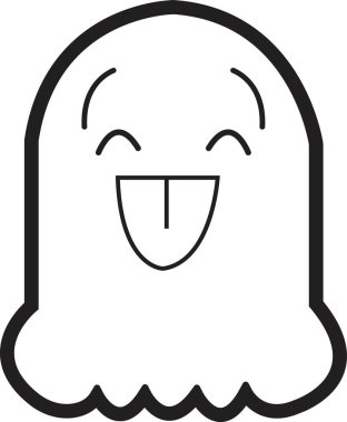Hayalet çizgi film ikonu hizada. Şeffaf arkaplanda izole edilmiş. Hayalet karikatür koleksiyonu. Korkunç hayalet canavarlar. Şirin ürkünç karakter. Bayram uygulamaları ve web siteleri için Cadılar Bayramı sanat vektörü