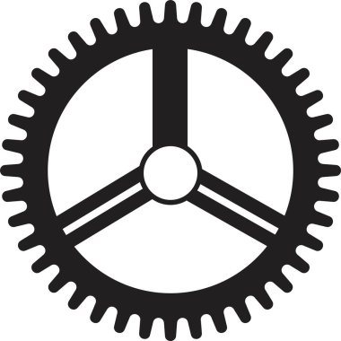 dişli simgesi, dişli tekerlek, motor dairesi, beyaz zemin üzerinde ince çizgi ve düz web sembolü - düzenlenebilir felç vektör illüstrasyon eps10 metin için yer. Basit bir koleksiyon. Çarklı. döndürücü