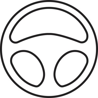 Araba, otomobil direksiyonu ya da şeffaf arkaplanda izole edilmiş uygulamalar için direksiyon simgesi. Web ve mobil uygulama tasarımı için element vektörü sembolü. logo şablonu