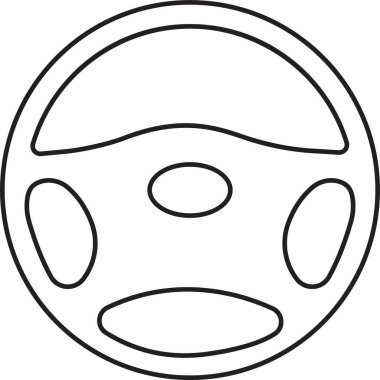 Araba, otomobil direksiyonu ya da şeffaf arkaplanda izole edilmiş uygulamalar için direksiyon simgesi. Web ve mobil uygulama tasarımı için element vektörü sembolü. logo şablonu