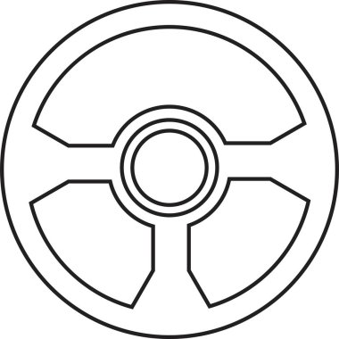 Araba, otomobil direksiyonu ya da şeffaf arkaplanda izole edilmiş uygulamalar için direksiyon simgesi. Web ve mobil uygulama tasarımı için element vektörü sembolü. logo şablonu