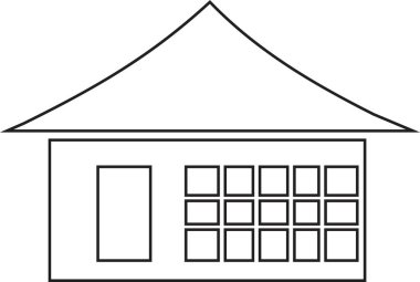 Ev ikonları sıraya dizildi. Şeffaf arkaplanda izole edilmiş. Ev ikonu koleksiyonu. Gayrimenkul. Moda tarzı evler, bina sembolleri, uygulamalar ve web siteleri için farklı şekillerde tasarım vektörü imzalayın