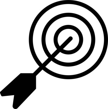 Hedef yay oku ayarlandı. Hedef, hedef, hedef, hedef olarak simgeler. Atış poligonu, yuvarlak kağıtlar, okçuluk, antrenman eğitimi, spor müsabakası avcılığı. Tam isabet!