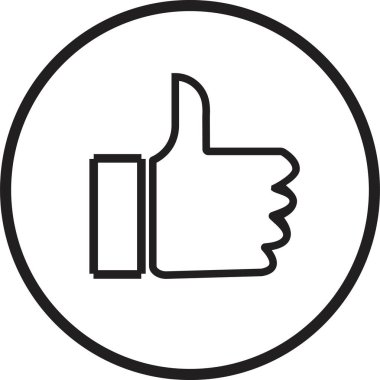 İkon gibi. El gibi. Şeffaf arkaplanda izole edilmiş modada işaret çizgisi tasarım vektörünü parmakla. Cep telefonu, uygulama veya web sitesi için Faq ve destek simgesi kullanımı.