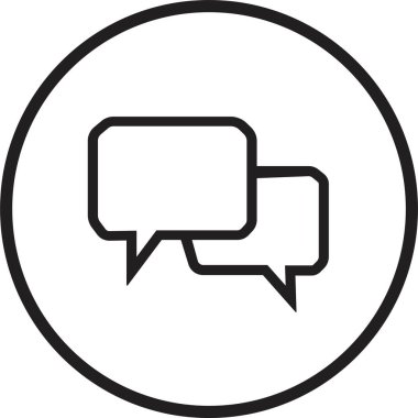 Şeffaf arkaplanda izole edilmiş moda tarzında konuşma veya simge sembolü tasarım vektörü. Cep telefonu, uygulama veya web sitesi için Faq ve destek simgesi kullanımı.