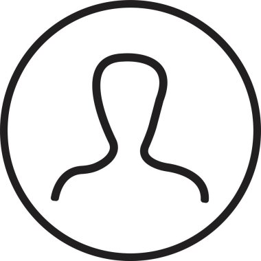 İnsan profili sembol çizgisi tasarım vektörü trend biçiminde şeffaf arkaplanda izole edildi. Cep telefonu, uygulama veya web sitesi için Faq ve destek simgesi kullanımı.