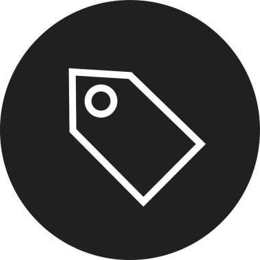 Alışveriş etiketi simgesi düz tasarım vektörü trend biçiminde şeffaf arkaplanda izole edildi. Cep telefonu, uygulama veya web sitesi için Faq ve destek simgesi kullanımı.